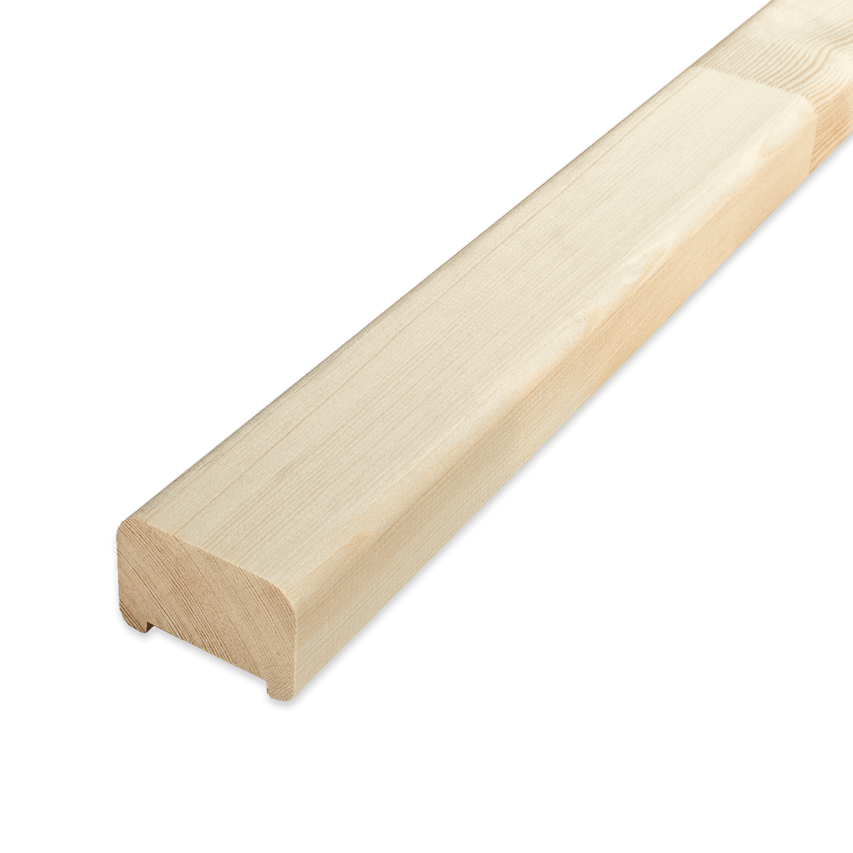 Поручень деревянный для лестниц, сосна 45х70х4000 мм сорт А